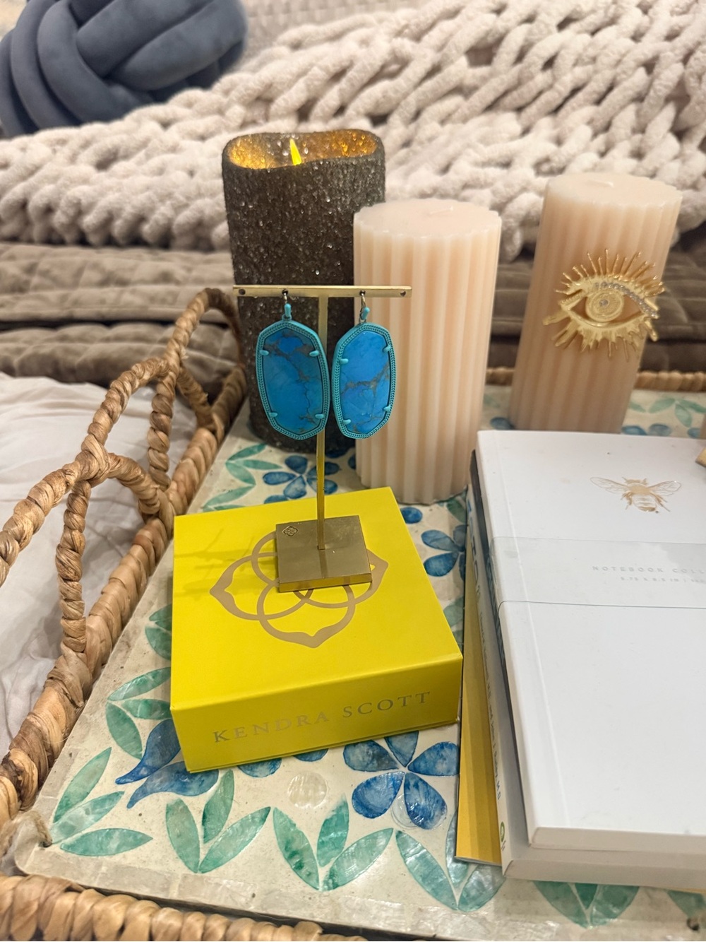 Kendra Scott Danielle Matte
Statement Earring in Aqua Howlite - Picture 2 of 4